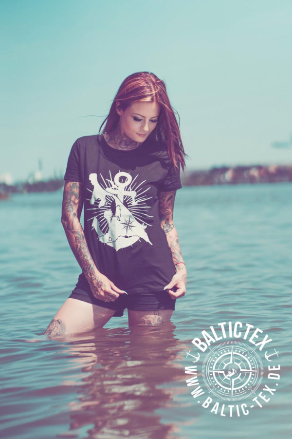 T-Shirt Damen - Insel Usedom mit Anker