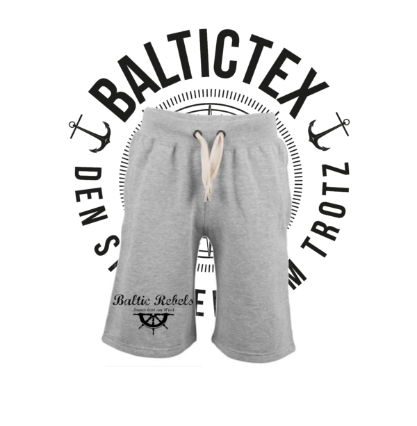 Jogginghose kurz - BALTIC REBELS - Logo "Steuerrad"