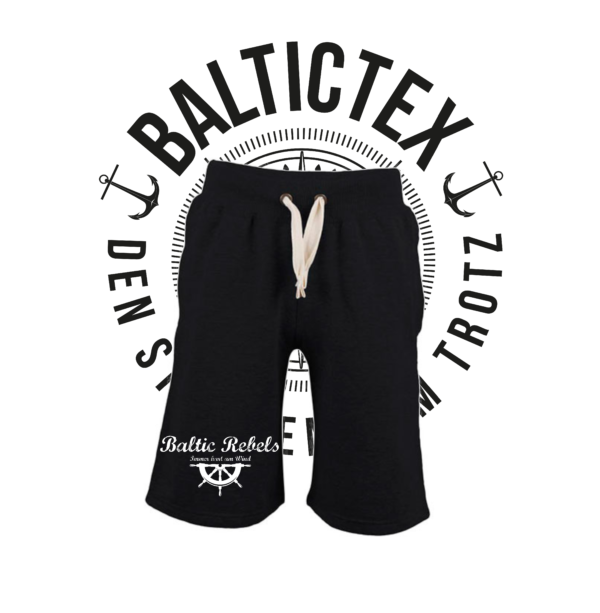 Jogginghose kurz - BALTIC REBELS - Logo "Steuerrad" – Bild 2