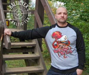 Sweatshirt Herren – Krake und Seemann (zweifarbig)